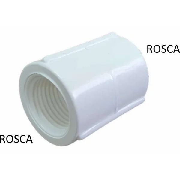 Unión 2 roscas PVC SCH40 1/2"