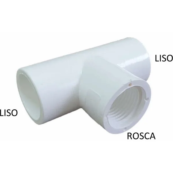 Te 1 rosca PVC SCH40 1/2"