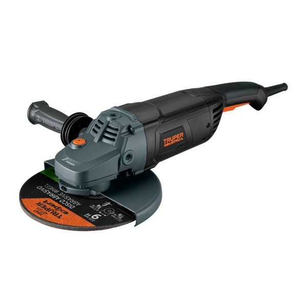 Esmeriladora angular 9", 2450W, TRUPER INDUSTRIAL