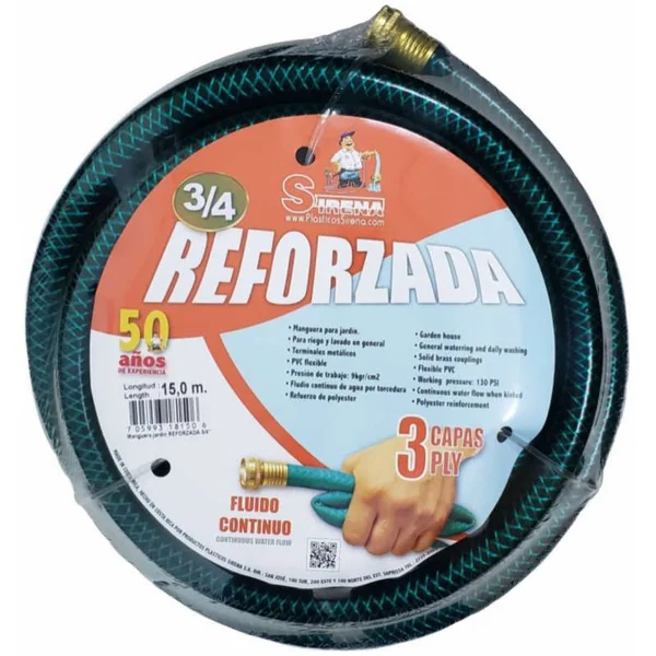 Manguera Reforzada de 3/4”
