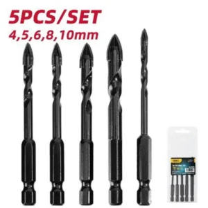 Set de brocas vidrio y cerámica 5 pcs