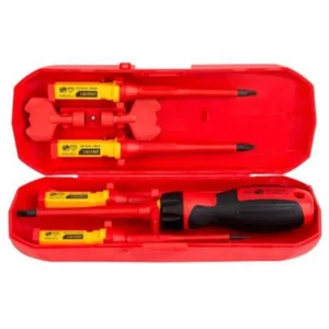 Set De Destornilladores Covertura Plástica Aislante Eléctrico 7Pcs