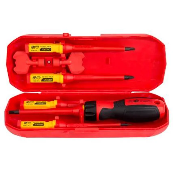 Set De Destornilladores Covertura Plástica Aislante Eléctrico 7Pcs