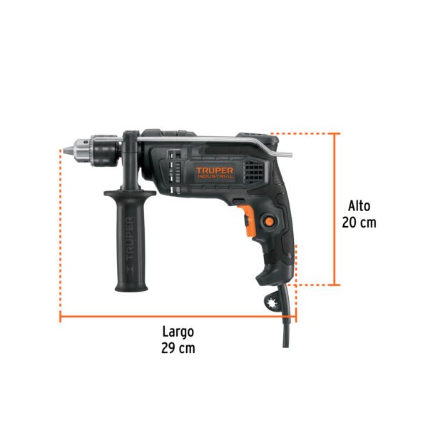 Taladro rotomartillo 1/2", 700W, TRUPER INDUSTRIAL